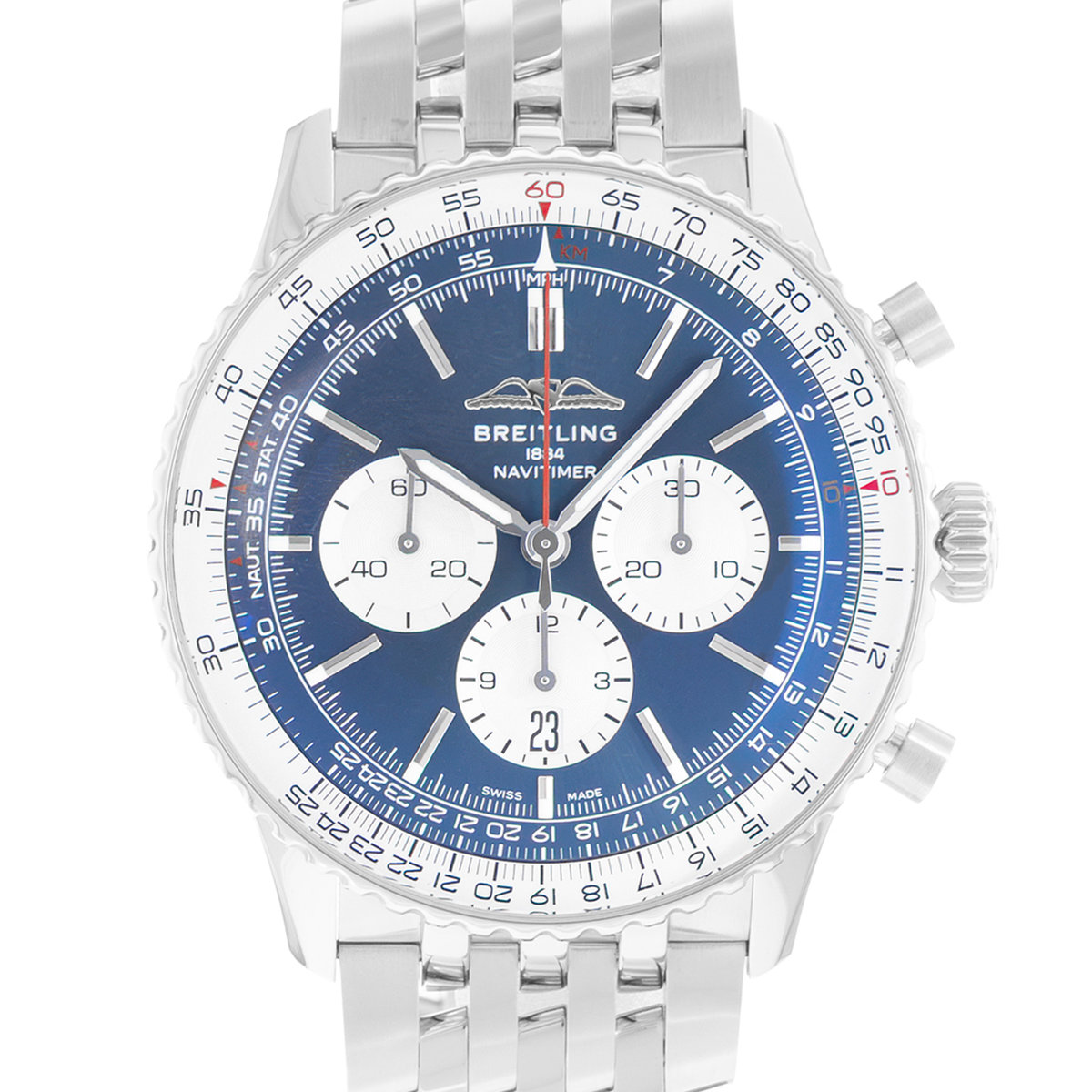 Breitling Navitimer 1 B01 Chronograph AB0137211C1A1 Blue Dial 46