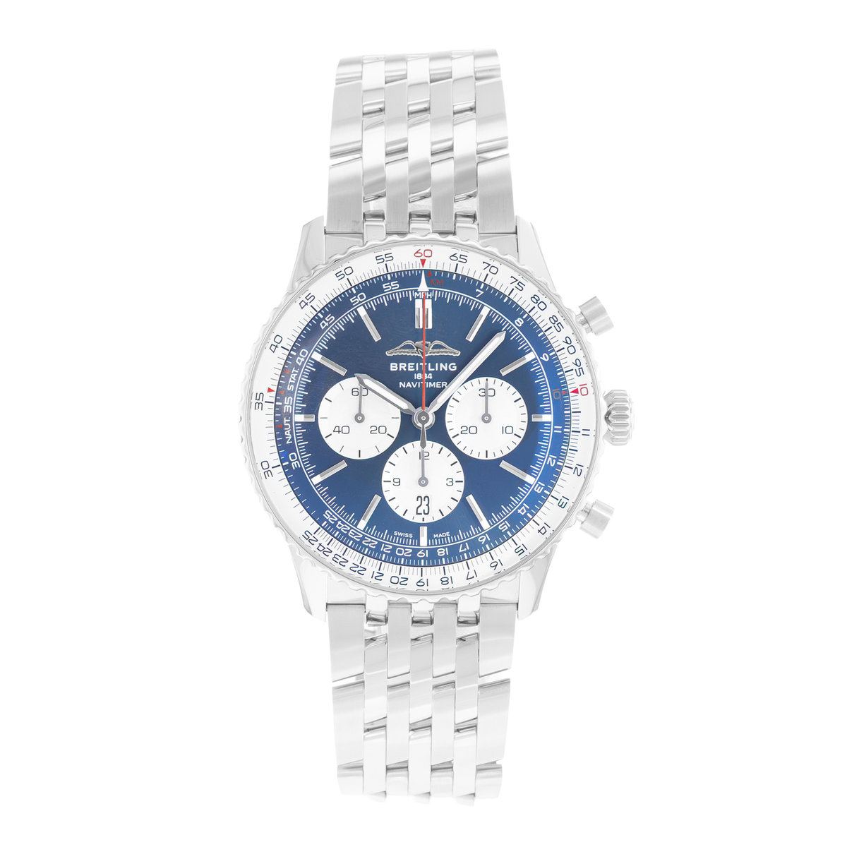 Breitling Navitimer 1 B01 Chronograph AB0137211C1A1 Blue Dial 46