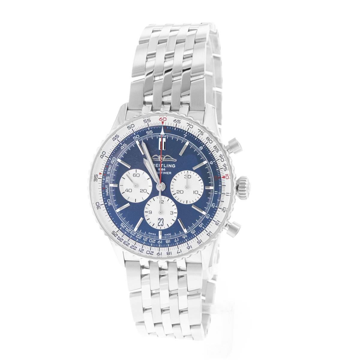 Breitling Navitimer 1 B01 Chronograph AB0137211C1A1 Blue Dial 46