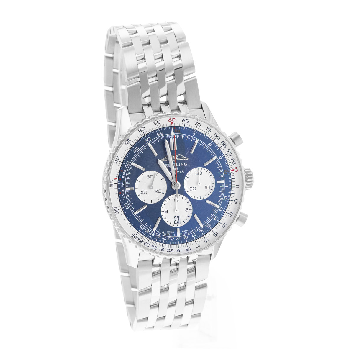 Breitling Navitimer 1 B01 Chronograph AB0137211C1A1 Blue Dial 46