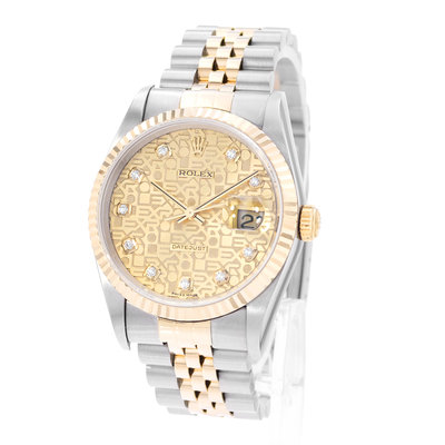 Rolex Oyster Perpetual 36 16233 Champagne Dial 36