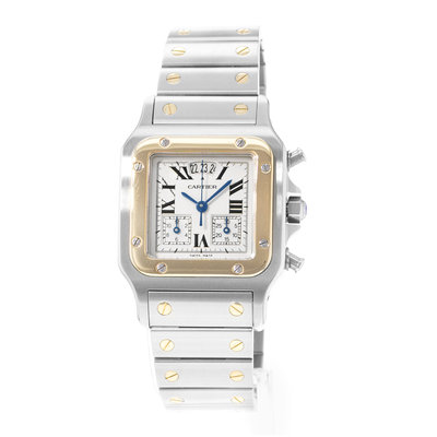Cartier Santos Galbee W20042C4 2425 Silver Dial 29