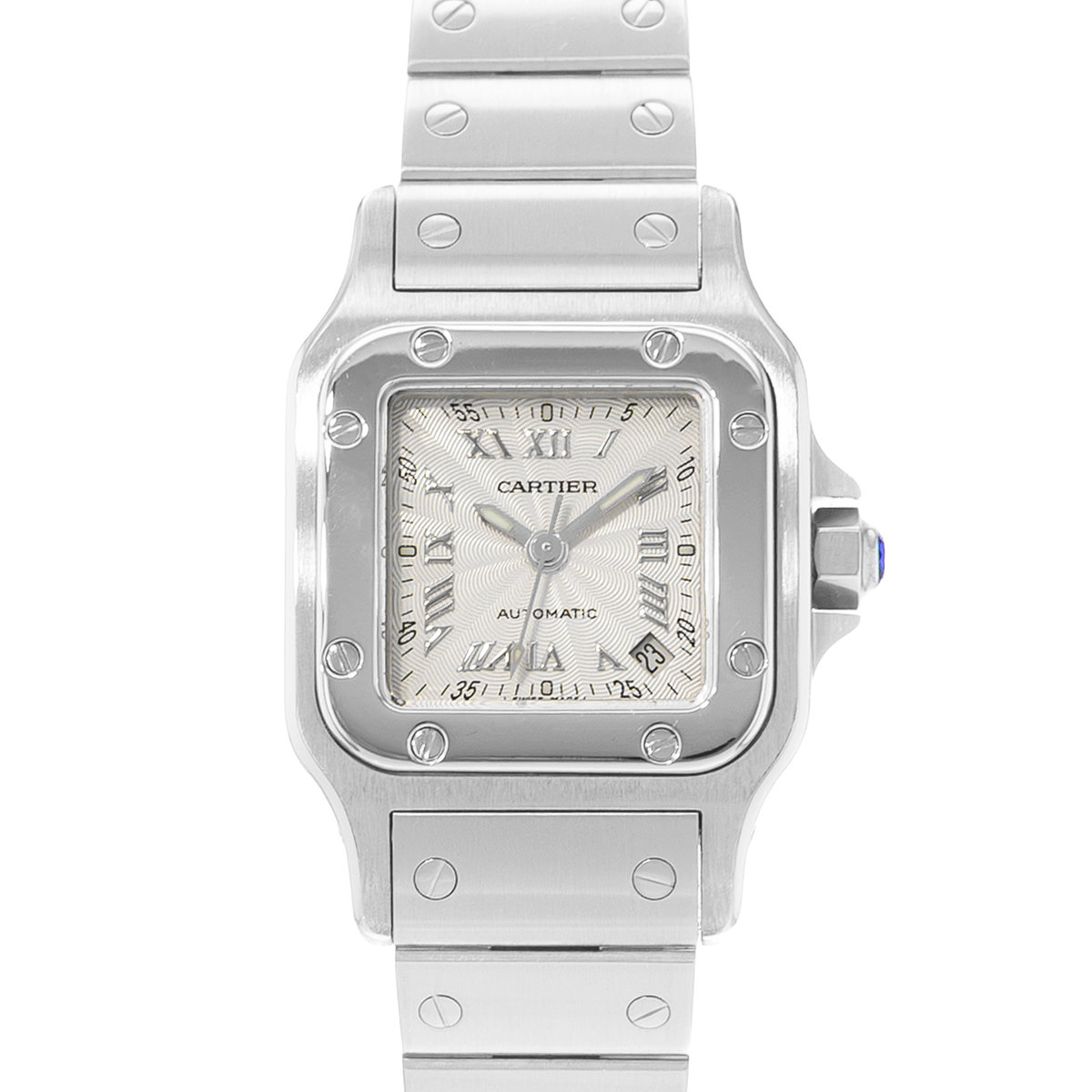 Cartier Santos Galbee W20044D6 2423 Silver Dial 24