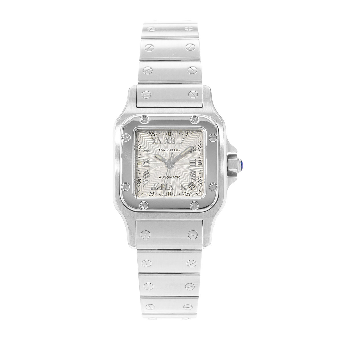 Cartier Santos Galbee W20044D6 2423 Silver Dial 24