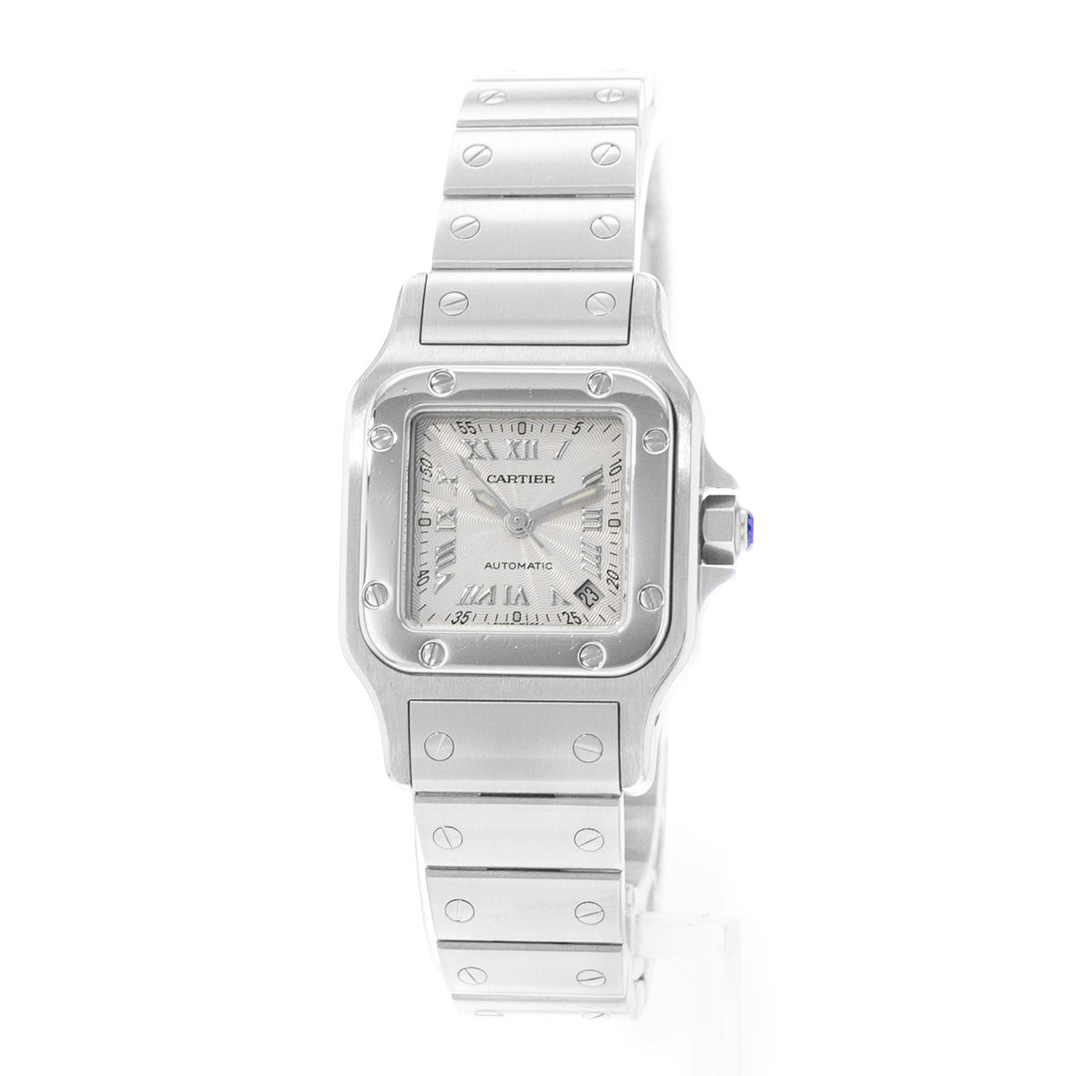 Cartier Santos Galbee W20044D6 2423 Silver Dial 24