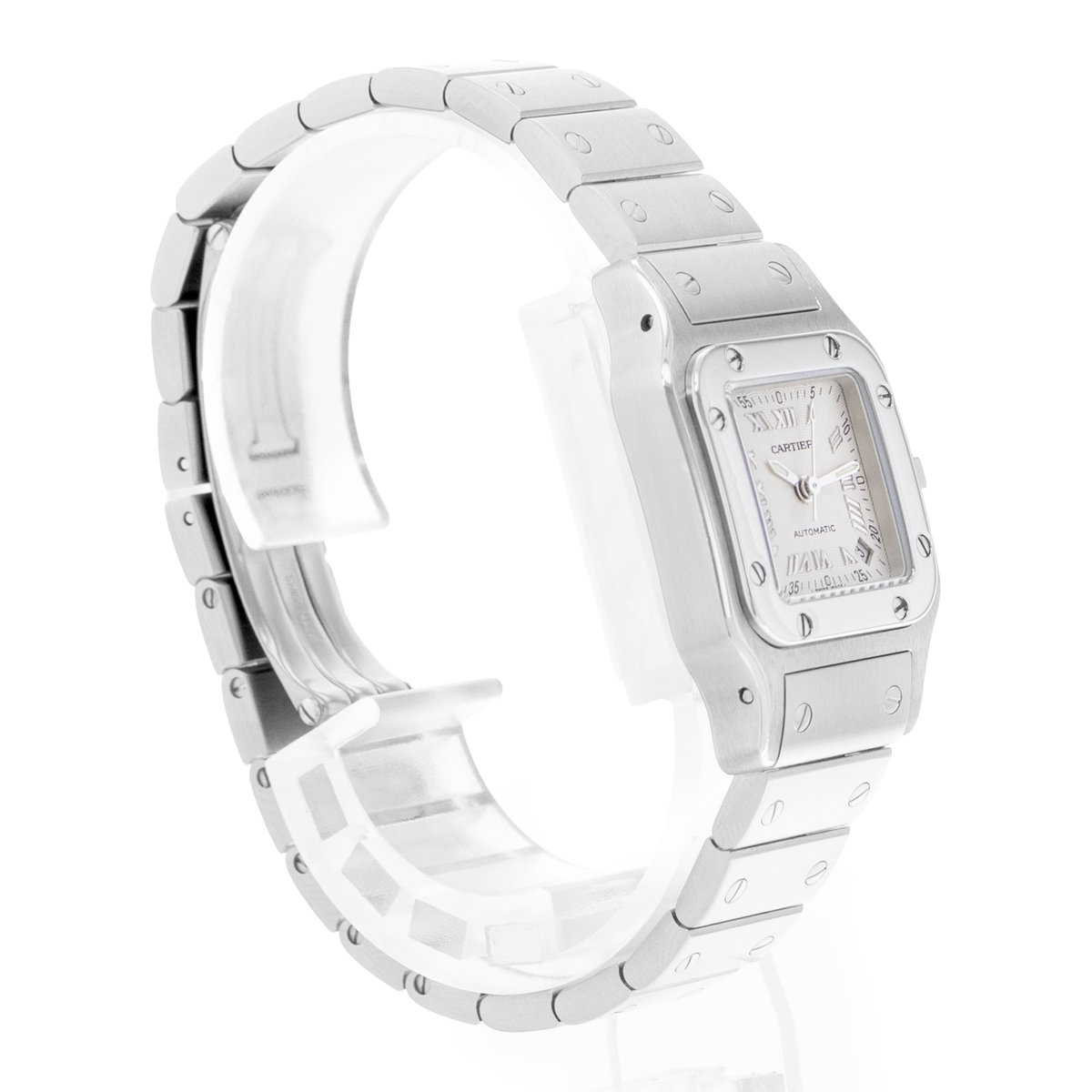 Cartier Santos Galbee W20044D6 2423 Silver Dial 24