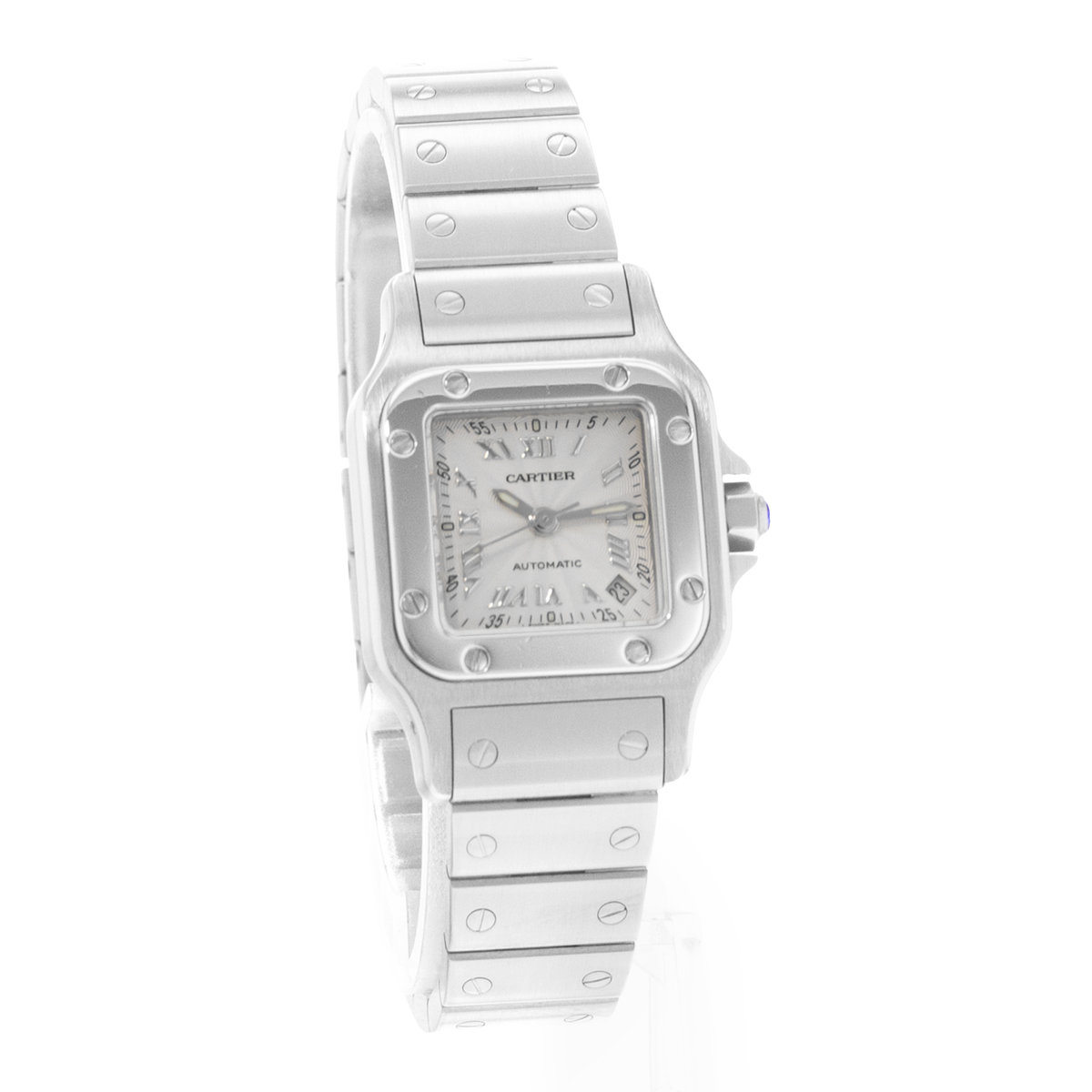 Cartier Santos Galbee W20044D6 2423 Silver Dial 24
