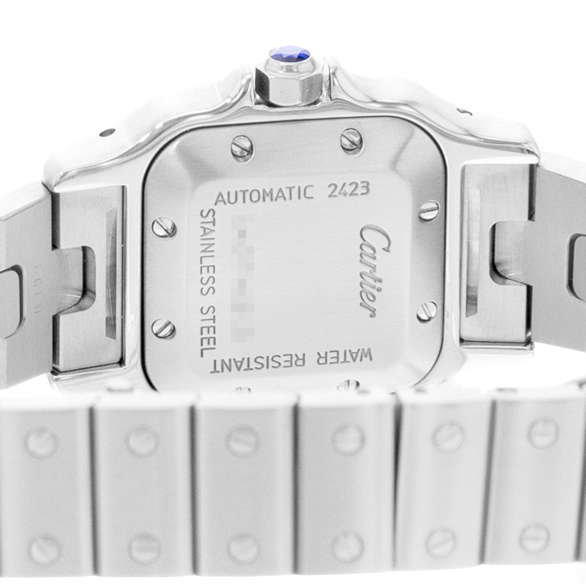 Cartier Santos Galbee W20044D6 2423 Silver Dial 24