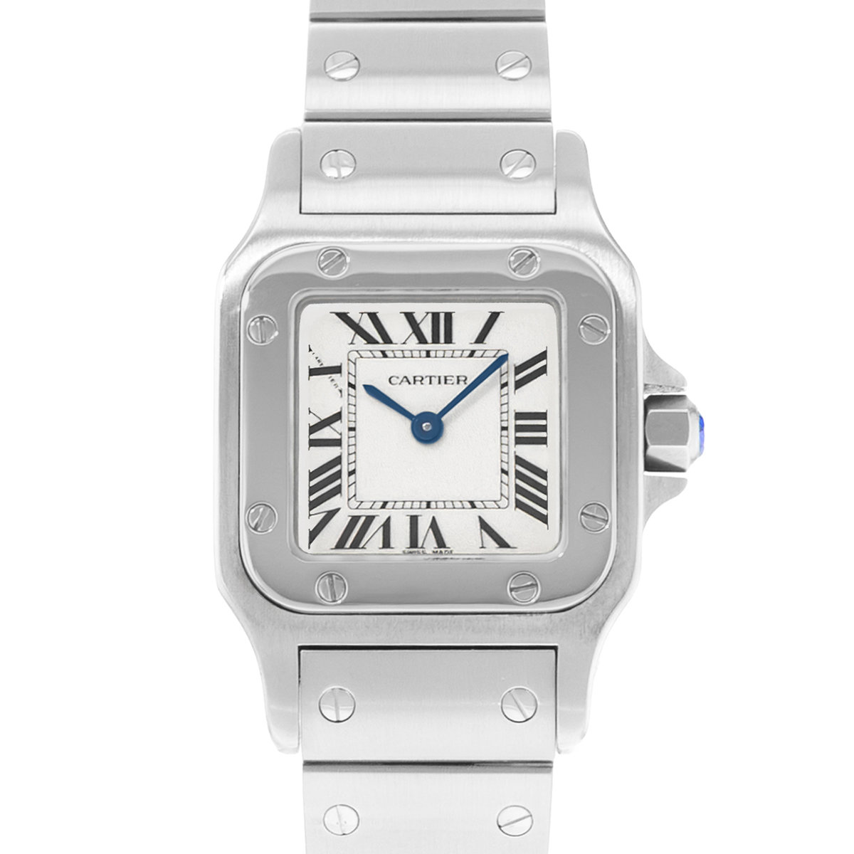 Cartier Santos Galbee W20056D6 1565 Silver Dial 24