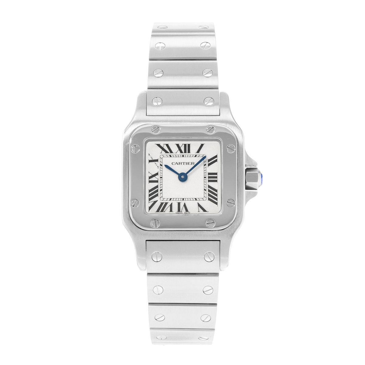 Cartier Santos Galbee W20056D6 1565 Silver Dial 24
