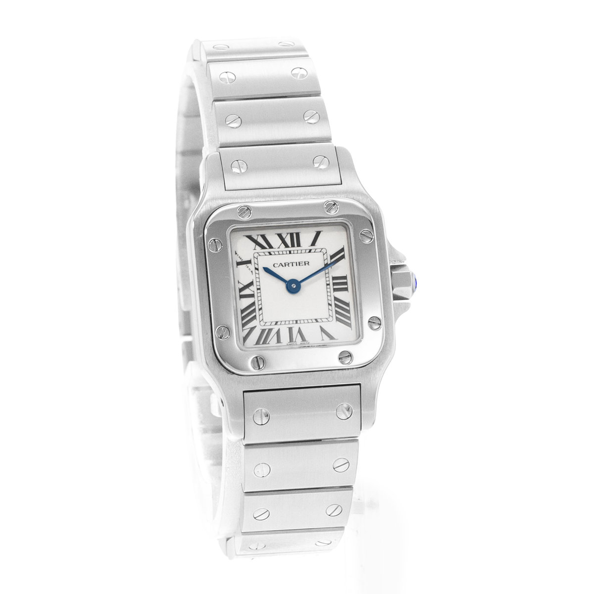 Cartier Santos Galbee W20056D6 1565 Silver Dial 24