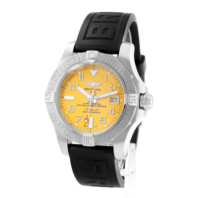 Breitling Avenger II Seawolf A17331 Yellow Dial 45
