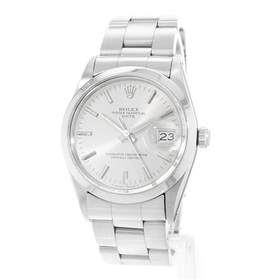 Rolex Oyster Perpetual 34 15000 Silver Dial 34