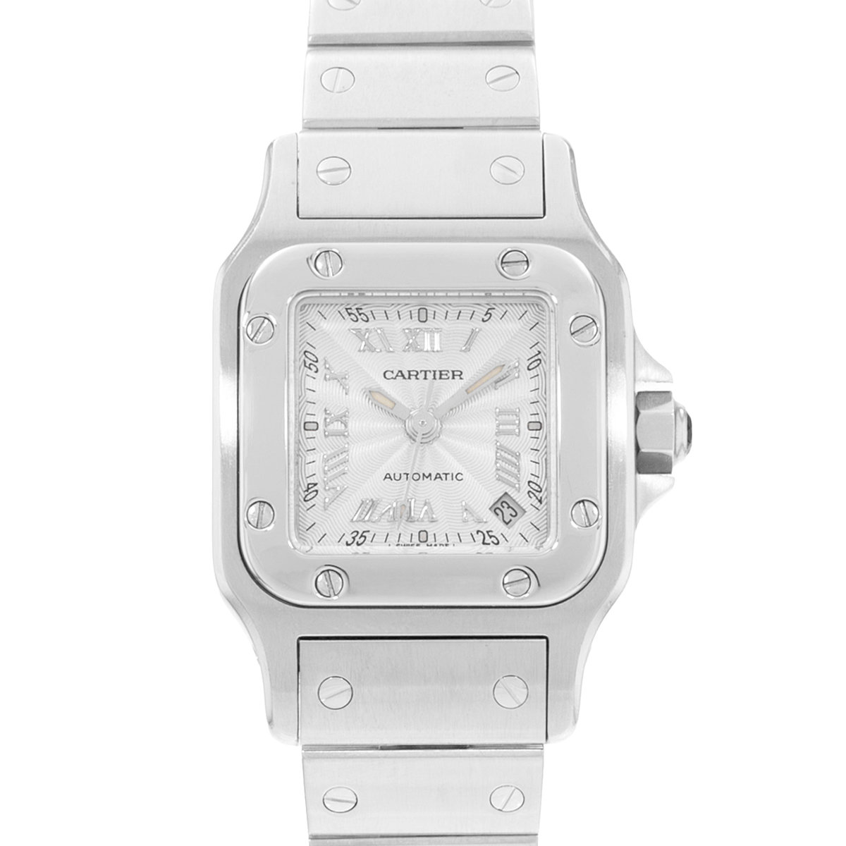 Cartier Santos Galbee W20044D6 2423 Silver Dial 24