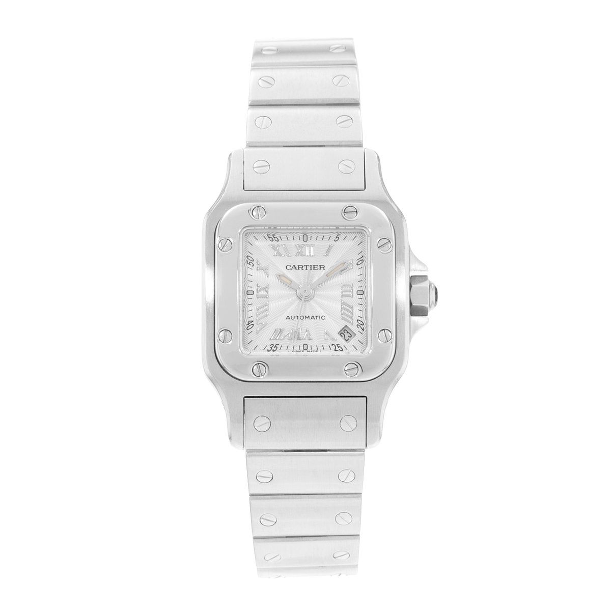 Cartier Santos Galbee W20044D6 2423 Silver Dial 24