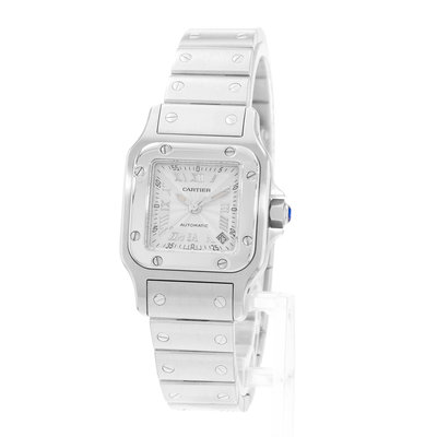 Cartier Santos Galbee W20044D6 2423 Silver Dial 24