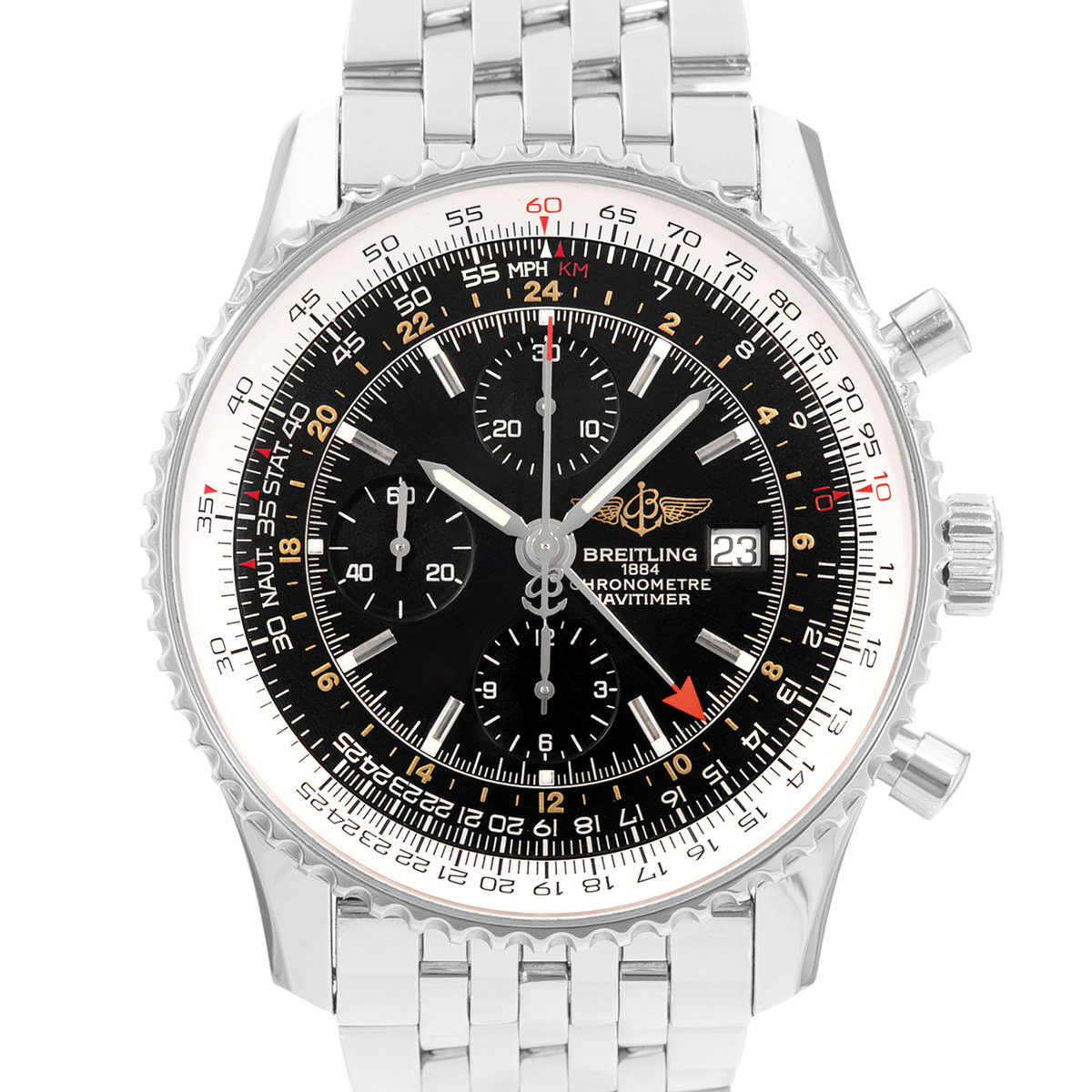 Breitling Navitimer World A24322 Black Dial 46