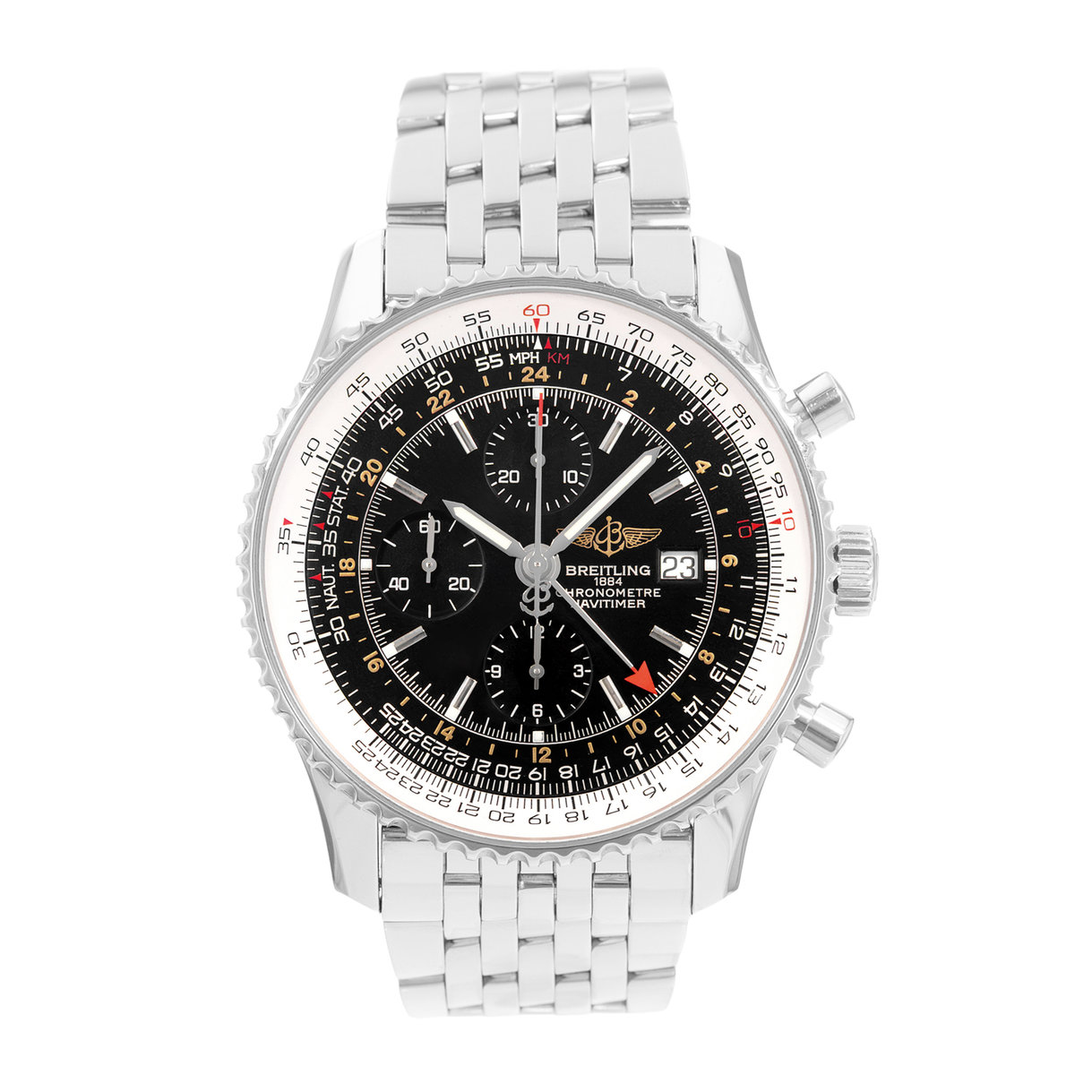 Breitling Navitimer World A24322 Black Dial 46