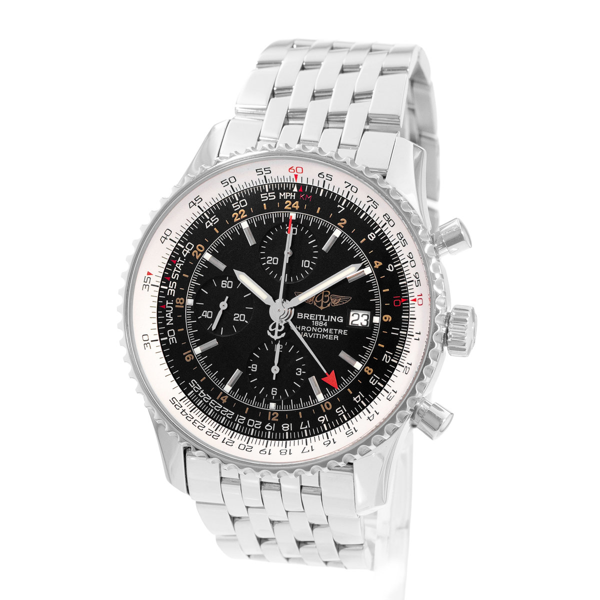 Breitling Navitimer World A24322 Black Dial 46