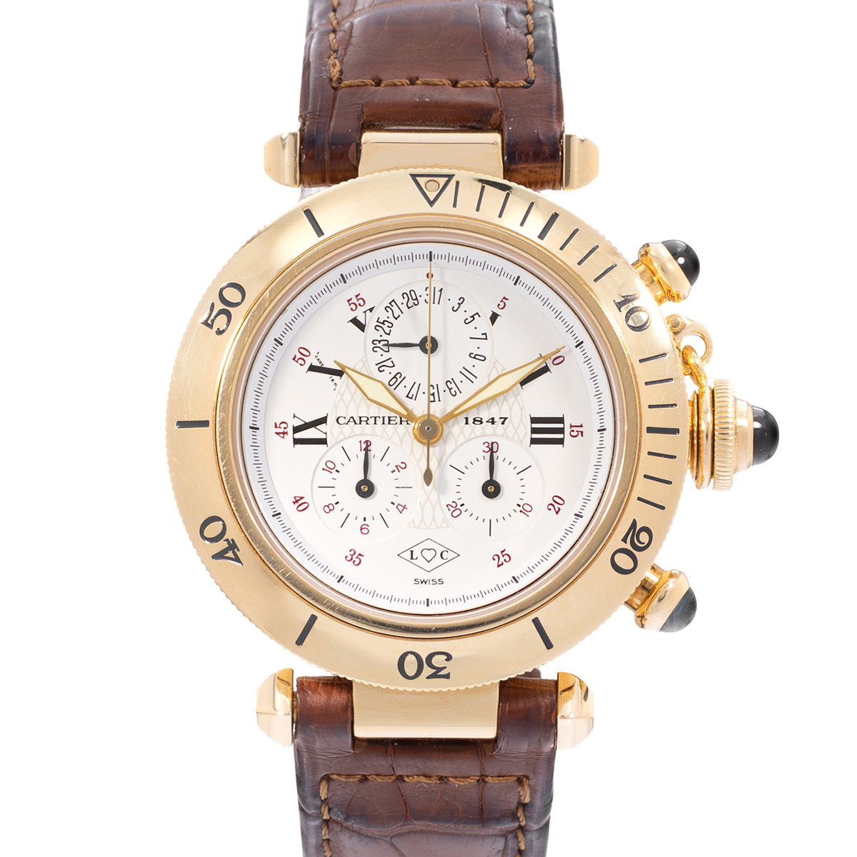 Cartier Pasha W30X7851 1351 White Dial 35