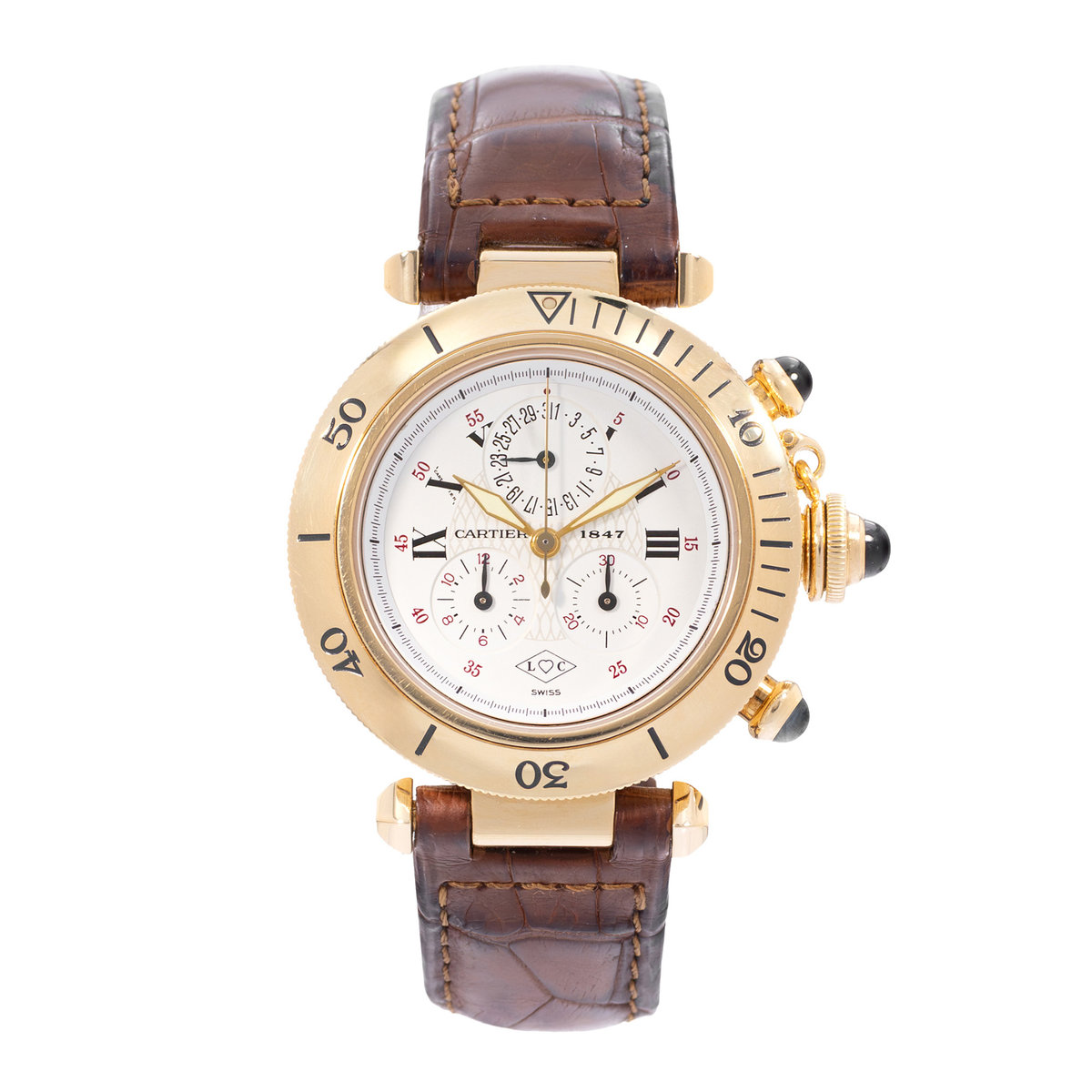 Cartier Pasha W30X7851 1351 White Dial 35