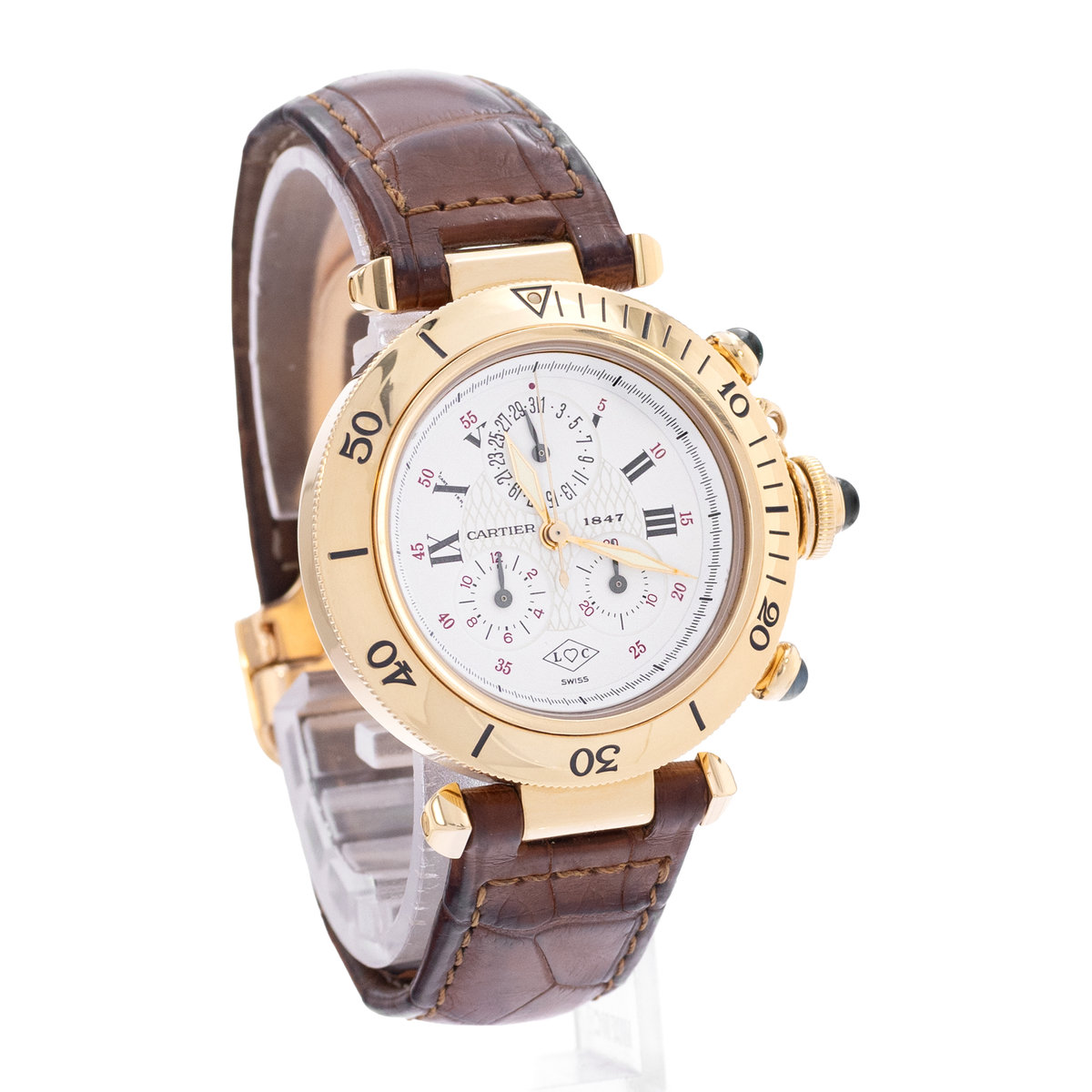 Cartier Pasha W30X7851 1351 White Dial 35