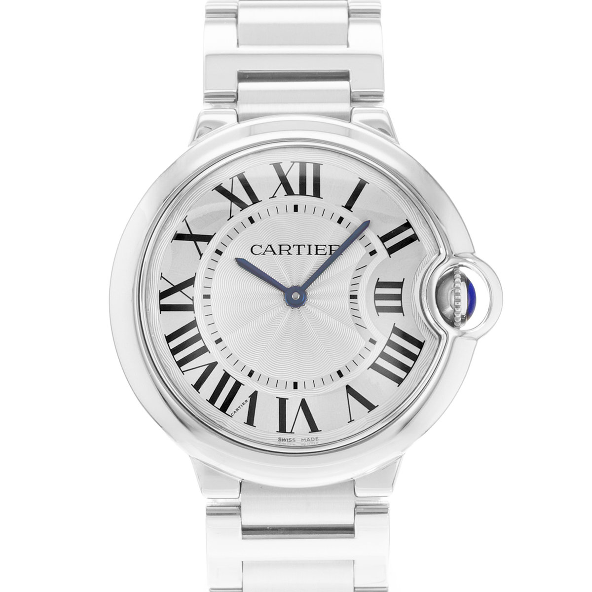 Cartier Ballon Bleu 36mm W69011Z4 3005 Silver Dial 36