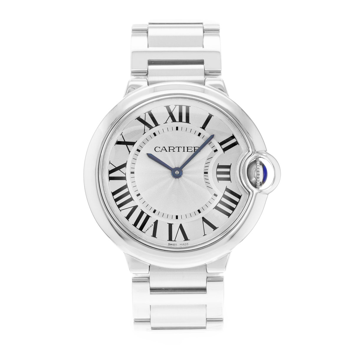 Cartier Ballon Bleu 36mm W69011Z4 3005 Silver Dial 36