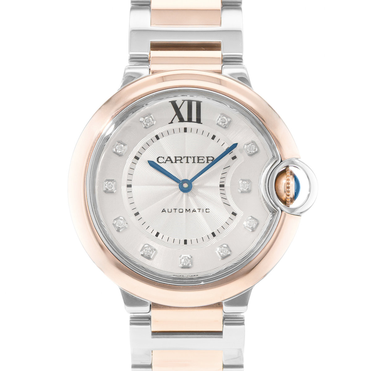 Cartier Ballon Bleu 36mm W3BB0013 3754 Silver Dial 36