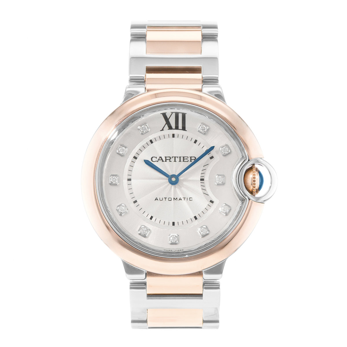 Cartier Ballon Bleu 36mm W3BB0013 3754 Silver Dial 36