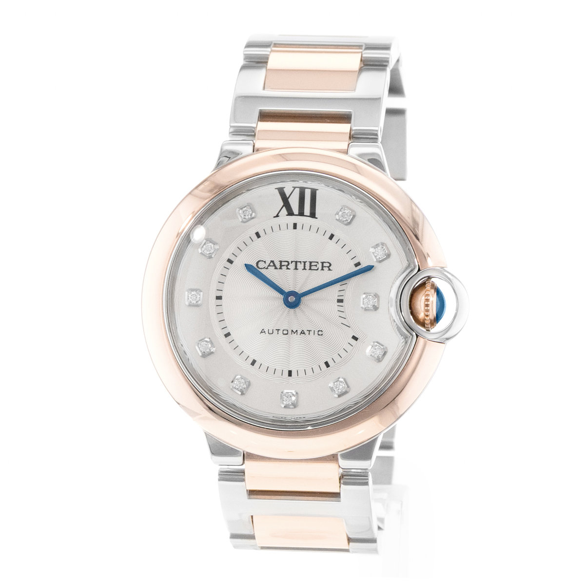 Cartier Ballon Bleu 36mm W3BB0013 3754 Silver Dial 36