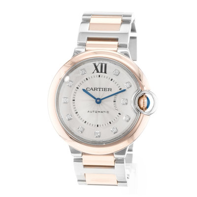 Cartier Ballon Bleu 36mm W3BB0013 3754 Silver Dial 36