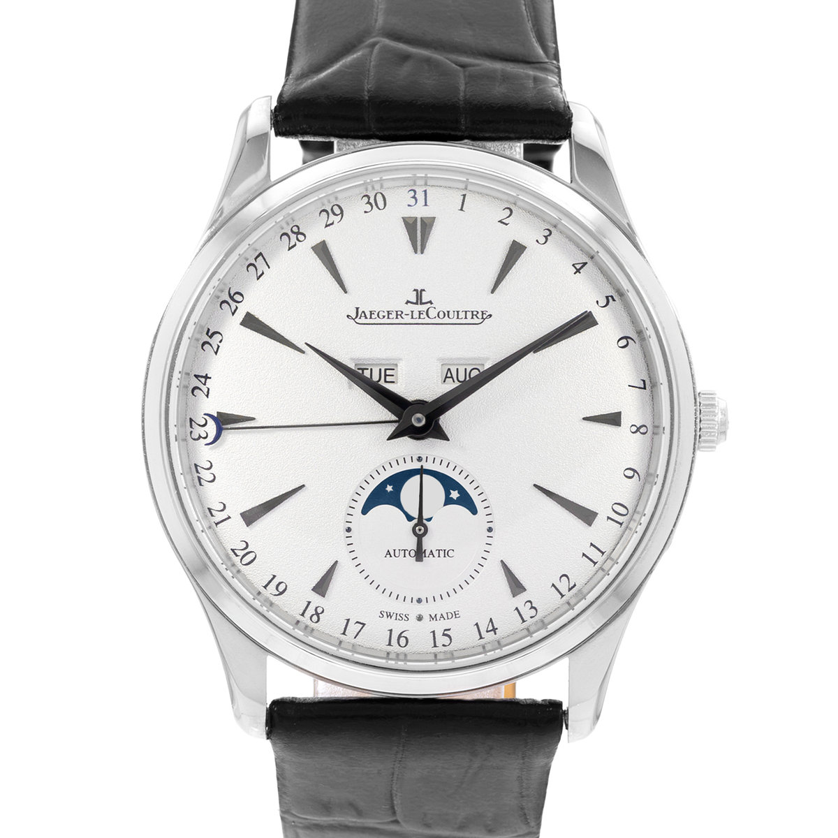 Jaeger-LeCoultre Master Ultra Thin Calendar Q1263520 176.398.S Silver Dial 39