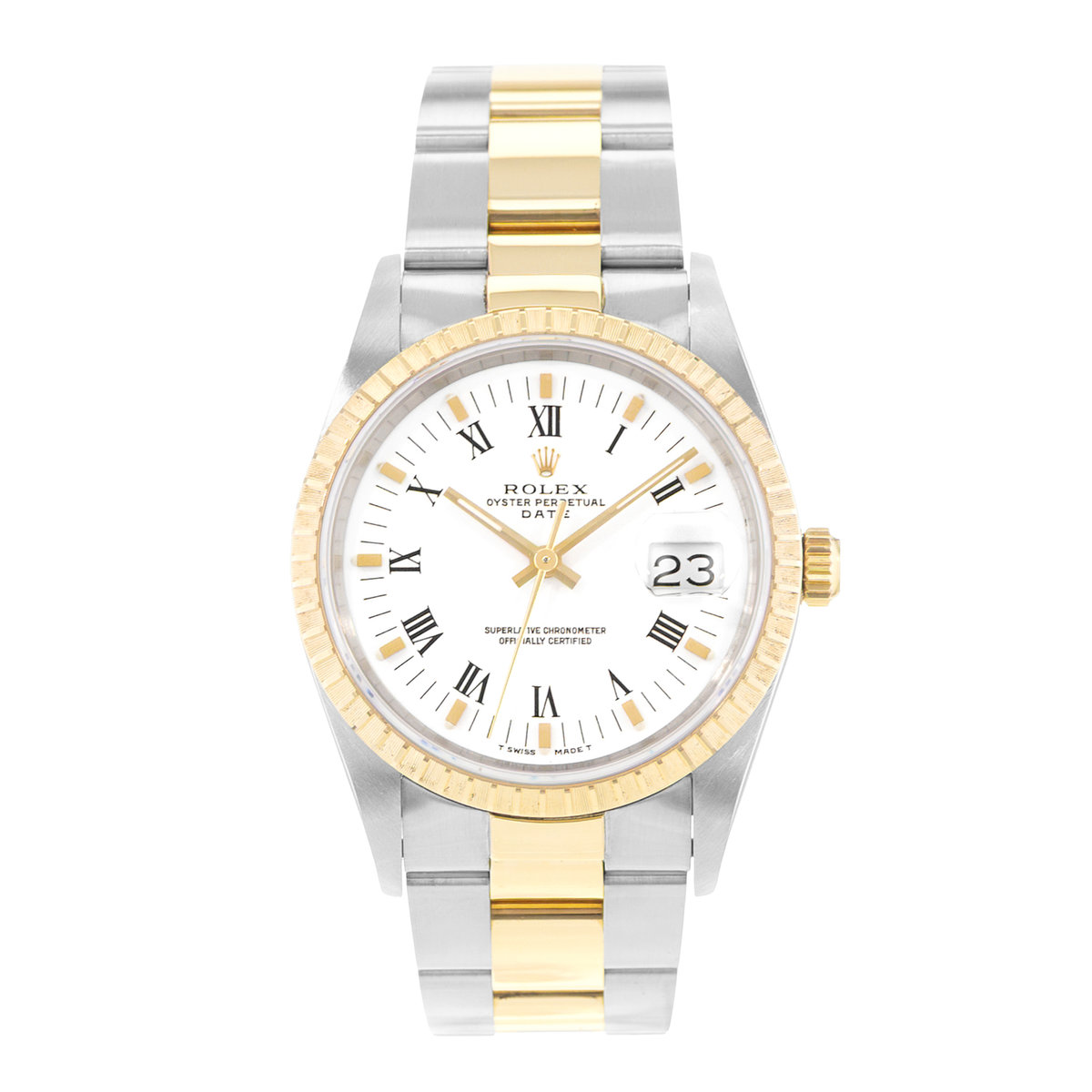 Rolex Oyster Perpetual 34 15223 White Dial 34