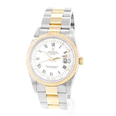 Rolex Oyster Perpetual 34 15223 White Dial 34