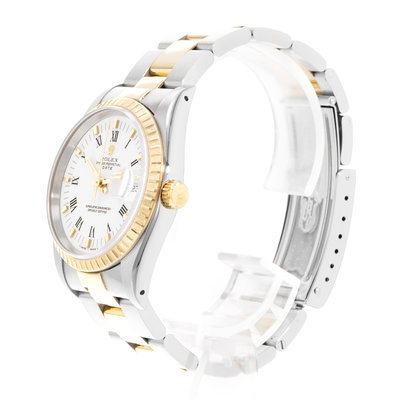 Rolex Oyster Perpetual 34 15223 White Dial 34