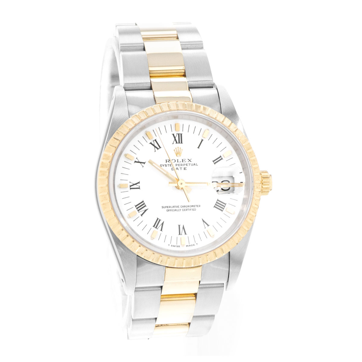 Rolex Oyster Perpetual 34 15223 White Dial 34
