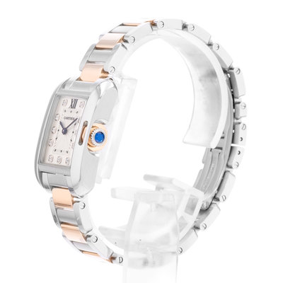 Cartier Tank Anglaise WT100024 3485 Silver Dial 22