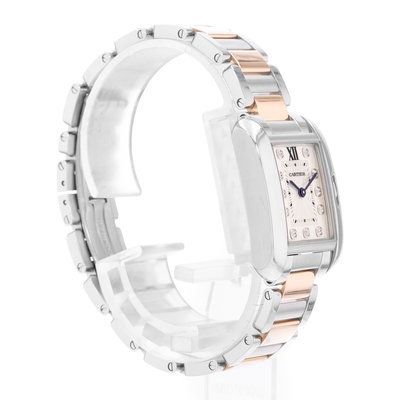 Cartier Tank Anglaise WT100024 3485 Silver Dial 22