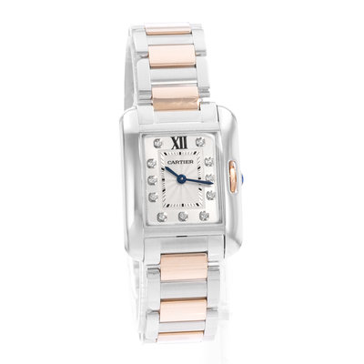Cartier Tank Anglaise WT100024 3485 Silver Dial 22