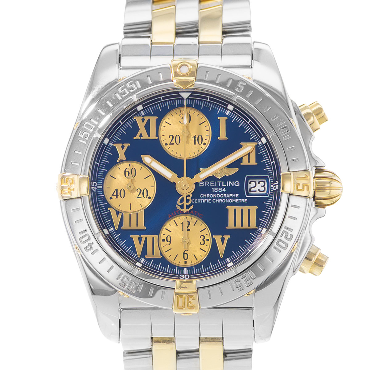 Breitling Chrono Cockpit B13358 Blue Dial 39