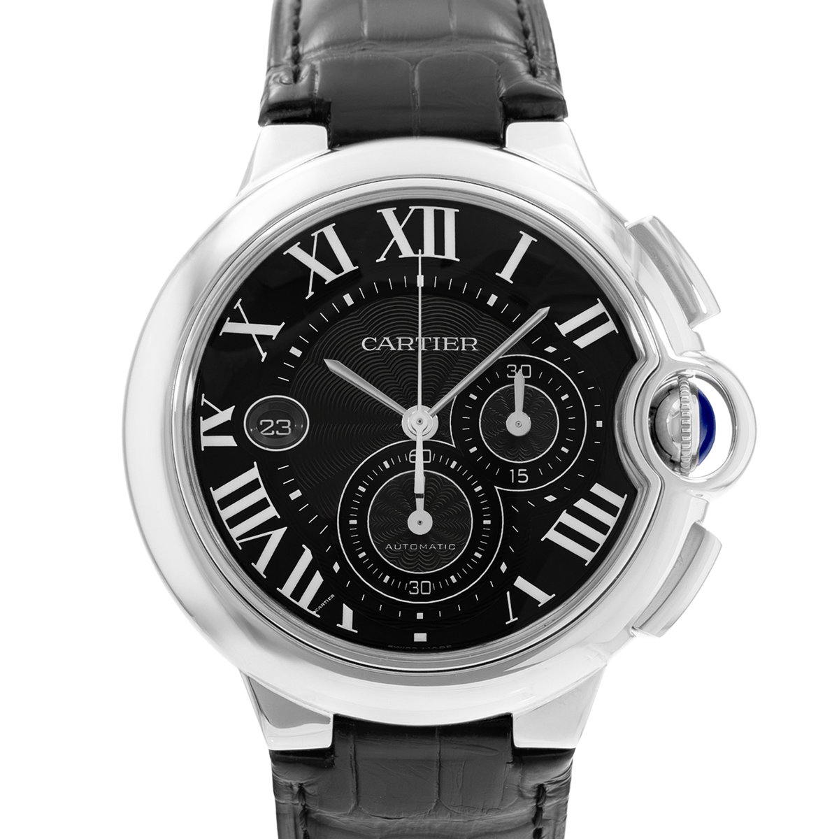 Cartier Ballon Bleu 44mm W6920052 3109 Black Dial 44