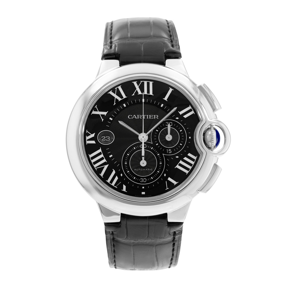 Cartier Ballon Bleu 44mm W6920052 3109 Black Dial 44
