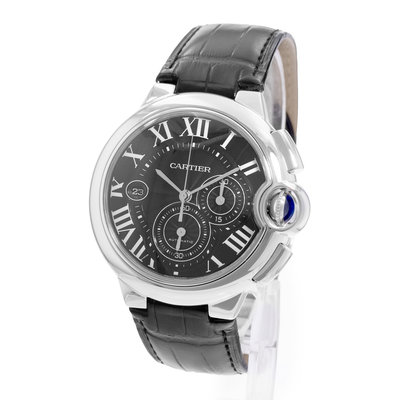 Cartier Ballon Bleu 44mm W6920052 3109 Black Dial 44