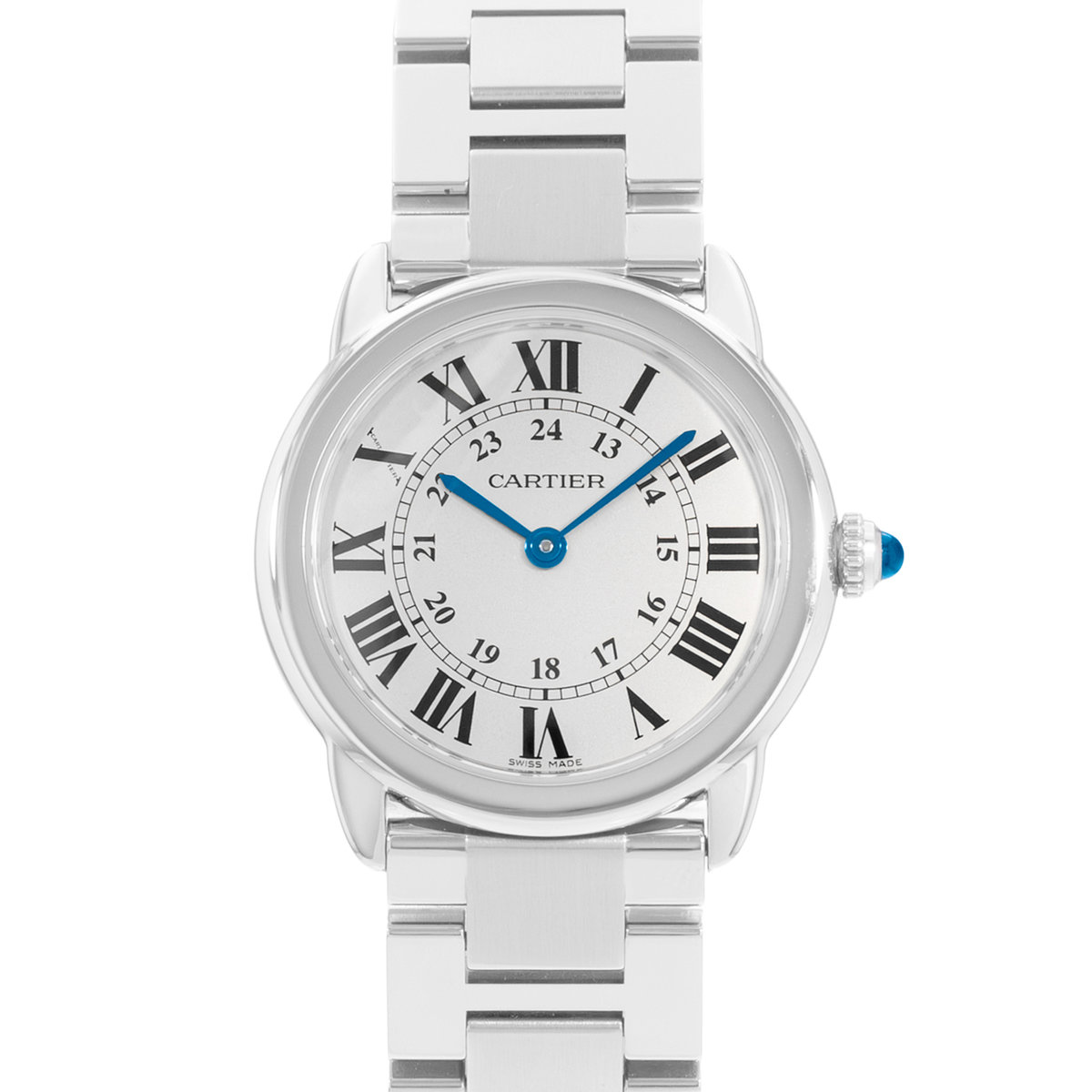Cartier Ronde Solo de Cartier W6701004 3601 Silver Dial 29