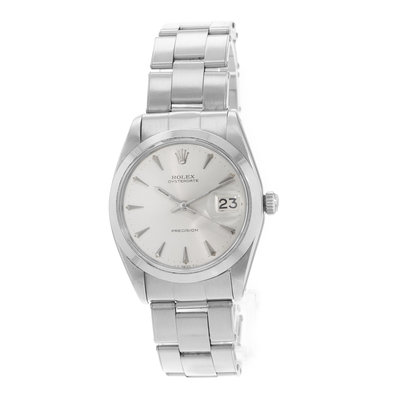 Rolex Oyster Precision 34 6694 Silver Dial 34
