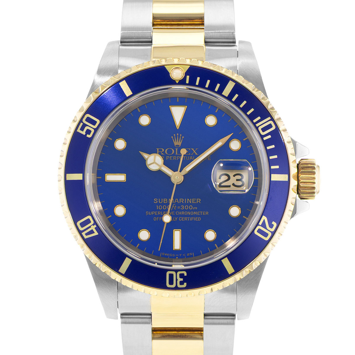 Rolex Submariner Date 16613 Blue Dial 40