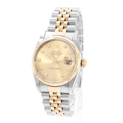 Rolex Datejust 36 16233 Champagne Dial 36