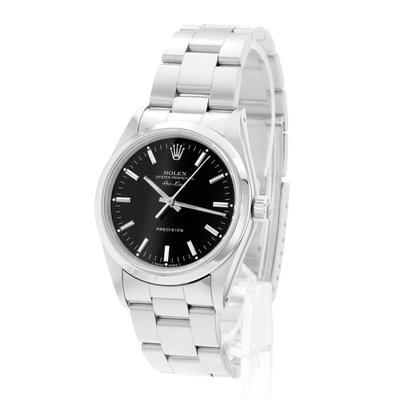 Rolex Air King 34 14000 Black Dial 34