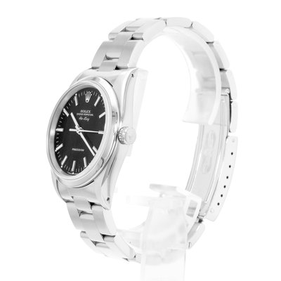 Rolex Air King 34 14000 Black Dial 34